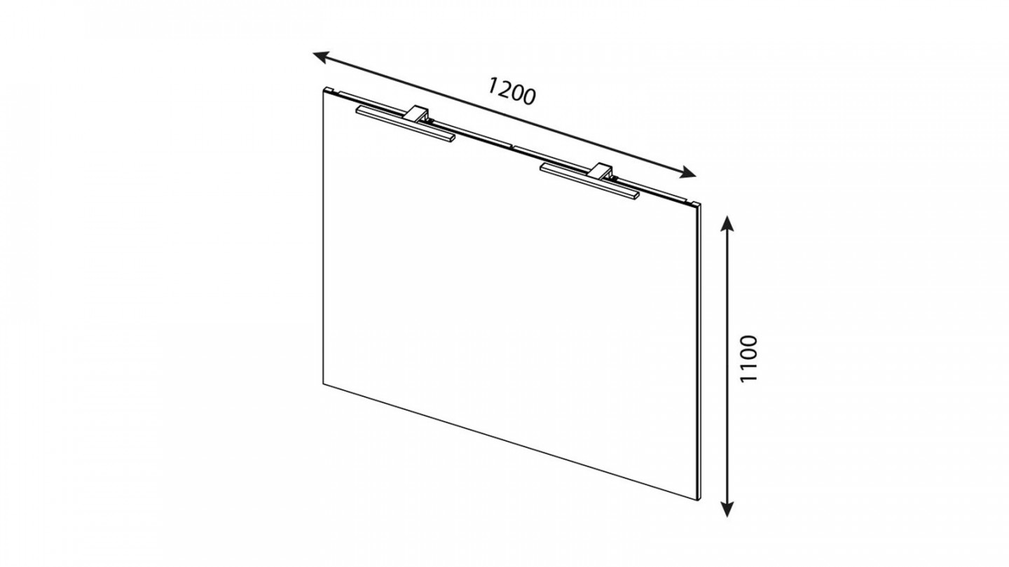 Meuble de salle de bain suspendu avec pieds double vasque intégrée 120cm 2 tiroirs Blanc + miroir - Chango