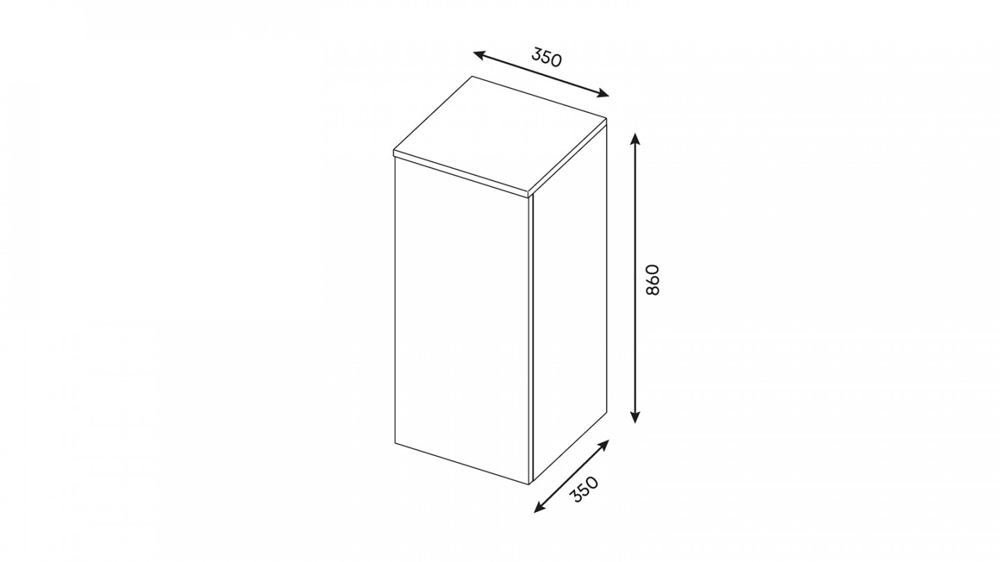 Meuble de salle de bain suspendu vasque à poser 90cm 1 tiroir Terracotta + miroir + colonne ouverture gauche - Osmose