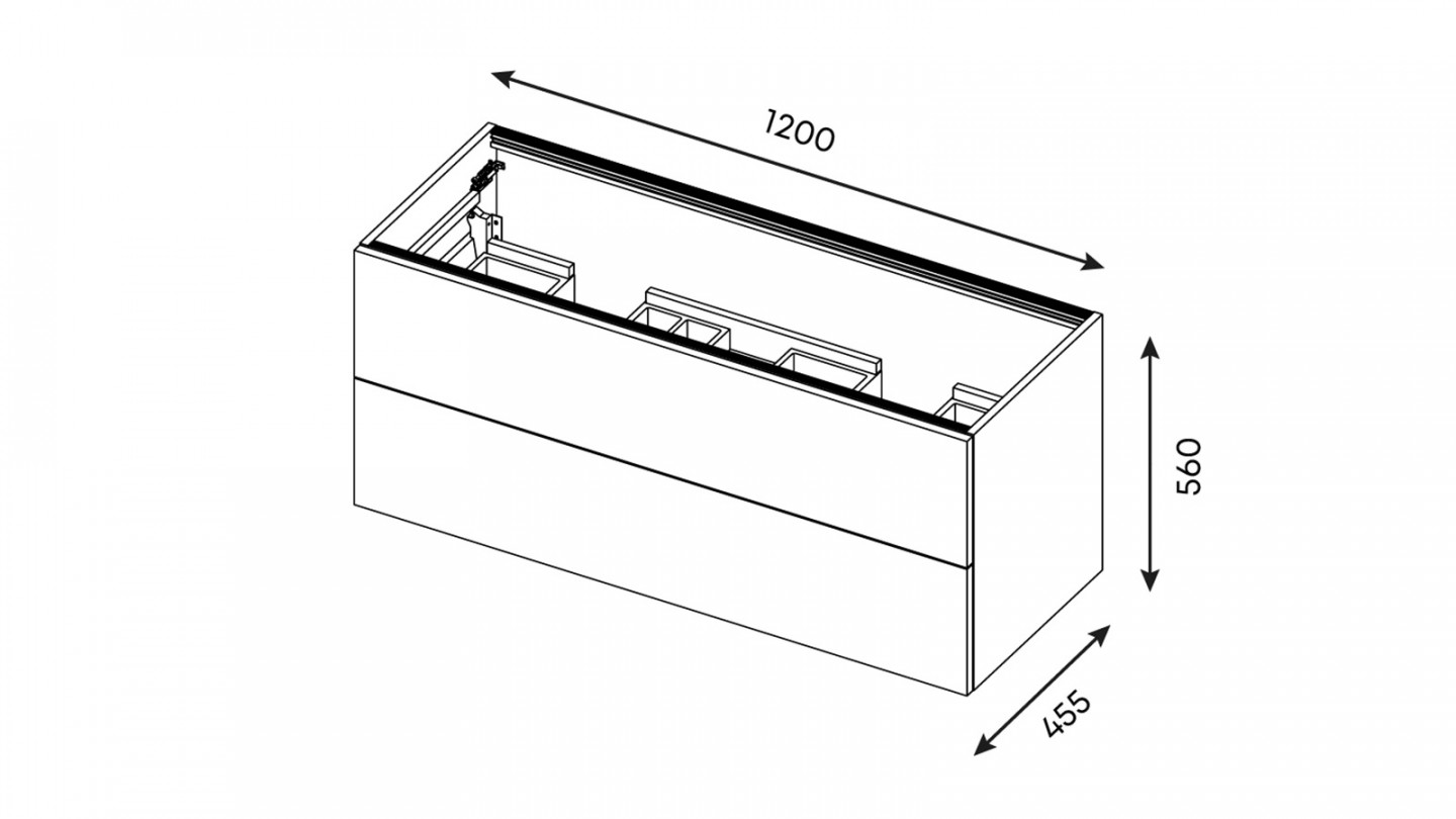 Meuble de salle de bain suspendu 2 vasques à poser 120cm 1 tiroir Terracotta + miroir + colonne ouverture gauche - Osmose