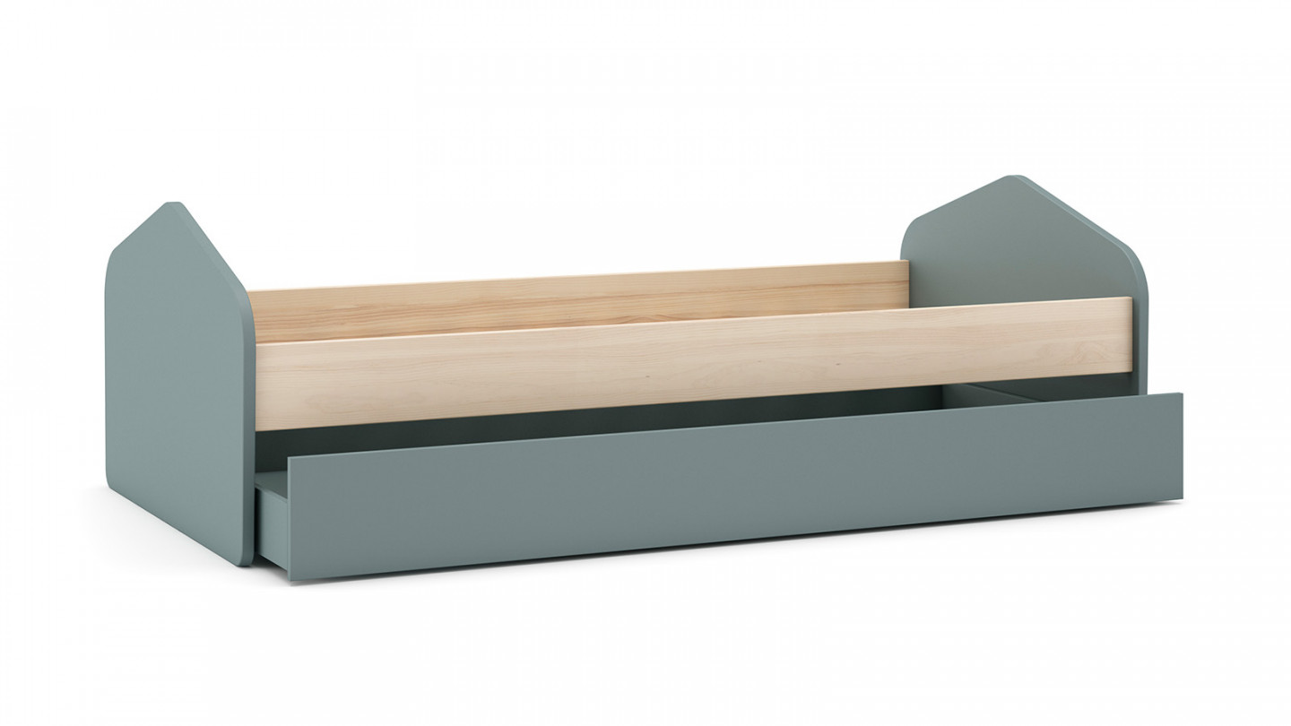 Lit enfant 90x200 vert - Lucy