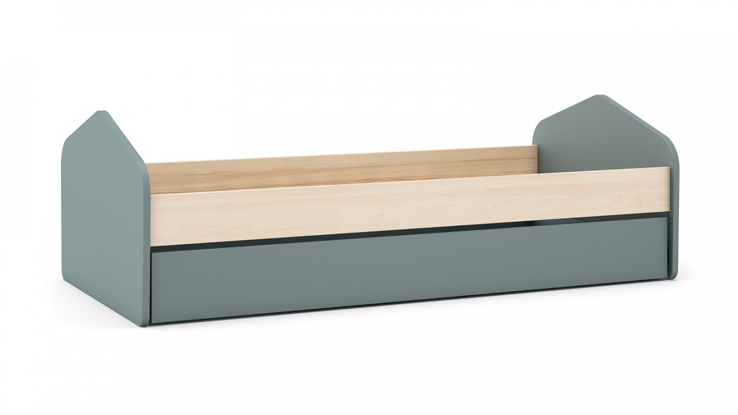 Lit enfant 90x200 vert - Lucy