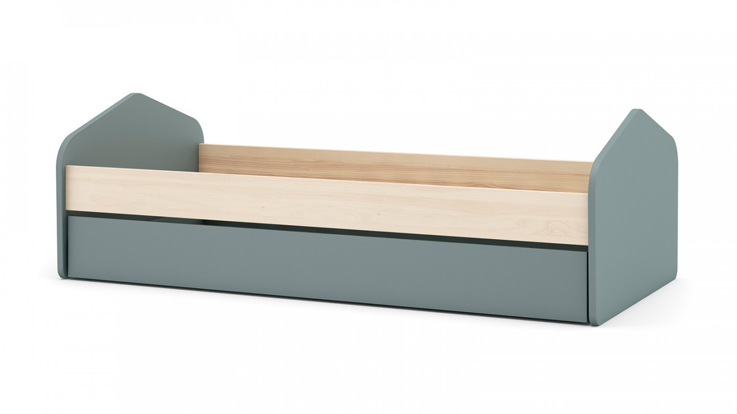 Lit enfant 90x200 vert - Lucy