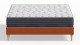 Ensemble lit adulte 160x200 cm en velours rouille Dina + Matelas mémoire de forme Memo HR