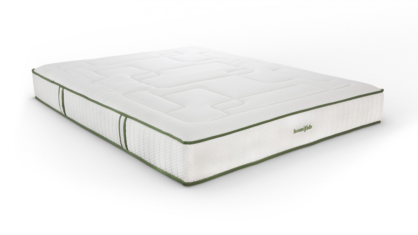 Ensemble lit adulte 160x200 cm en velours rouille Dina + Matelas Latex naturel Latex Luxury