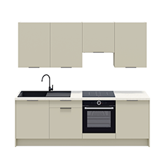 Ensemble meuble bas & haut de cuisine 240 cm